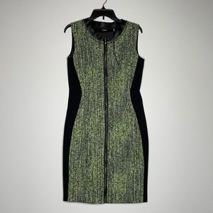 Elie Tahari Dress Green and Black sz 8 NWOT